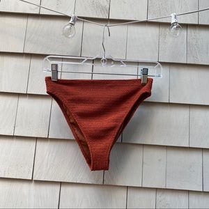 LA Hearts Scrunch High Waisted Bikini Bottom